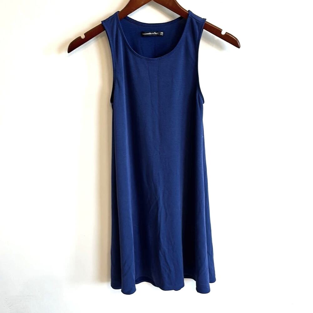 Abercrombie & Fitch Blue Sleeveless Flowy Casual Everyday Dress Size Women's XS